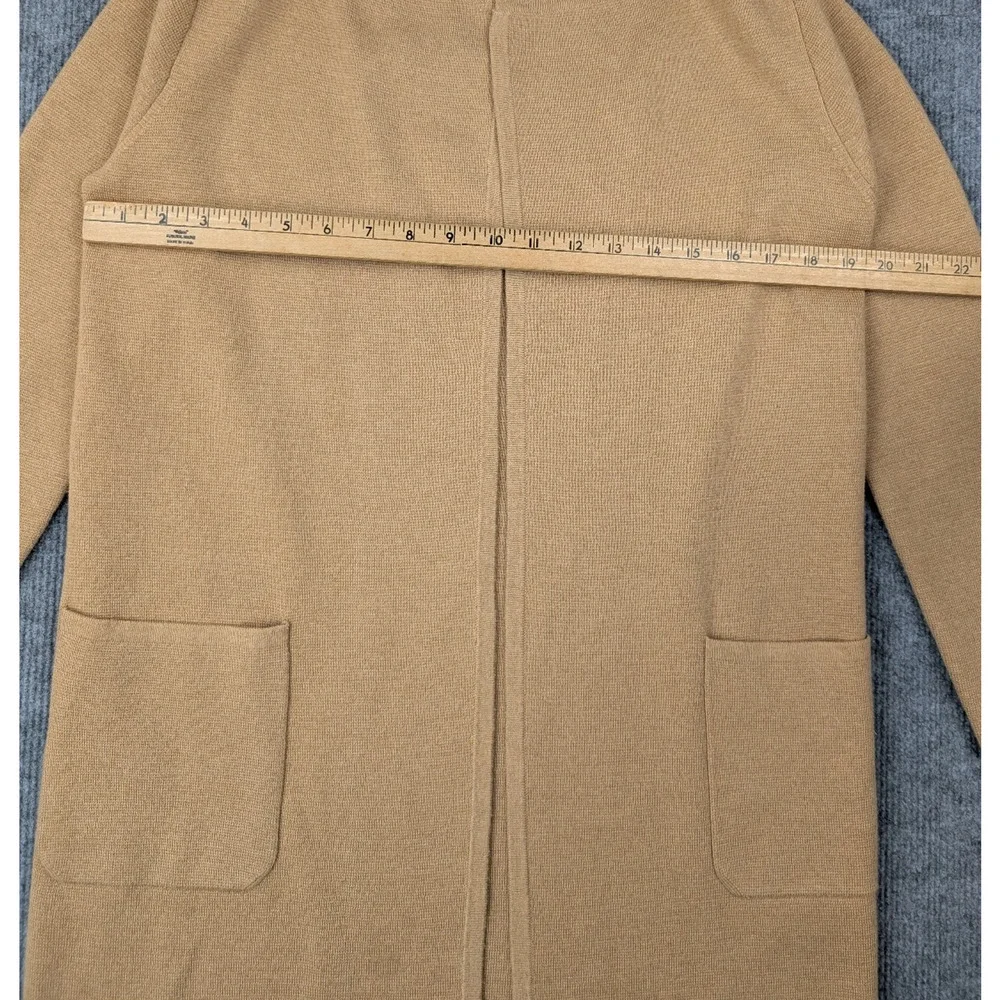 J Crew Cardigan Duster Womens XXS Merino Wool Quiet Luxury Blazer Sweater Brown